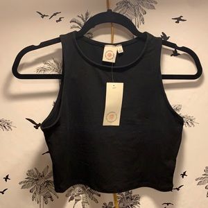 NWT Black crop top